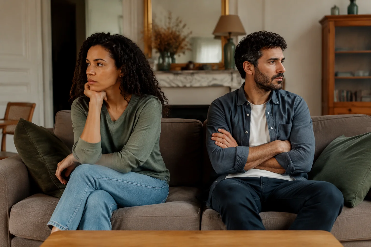 Un couple traverse une période de tension dans son foyer
